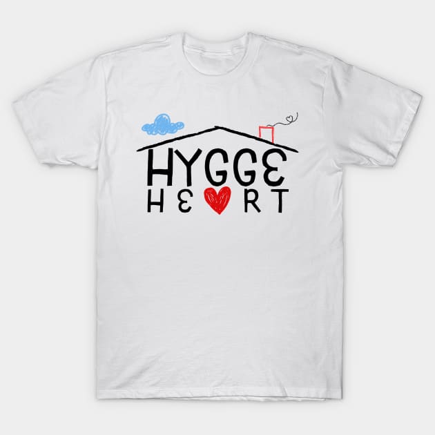 Hygge Heart T-Shirt by WonderBubbie